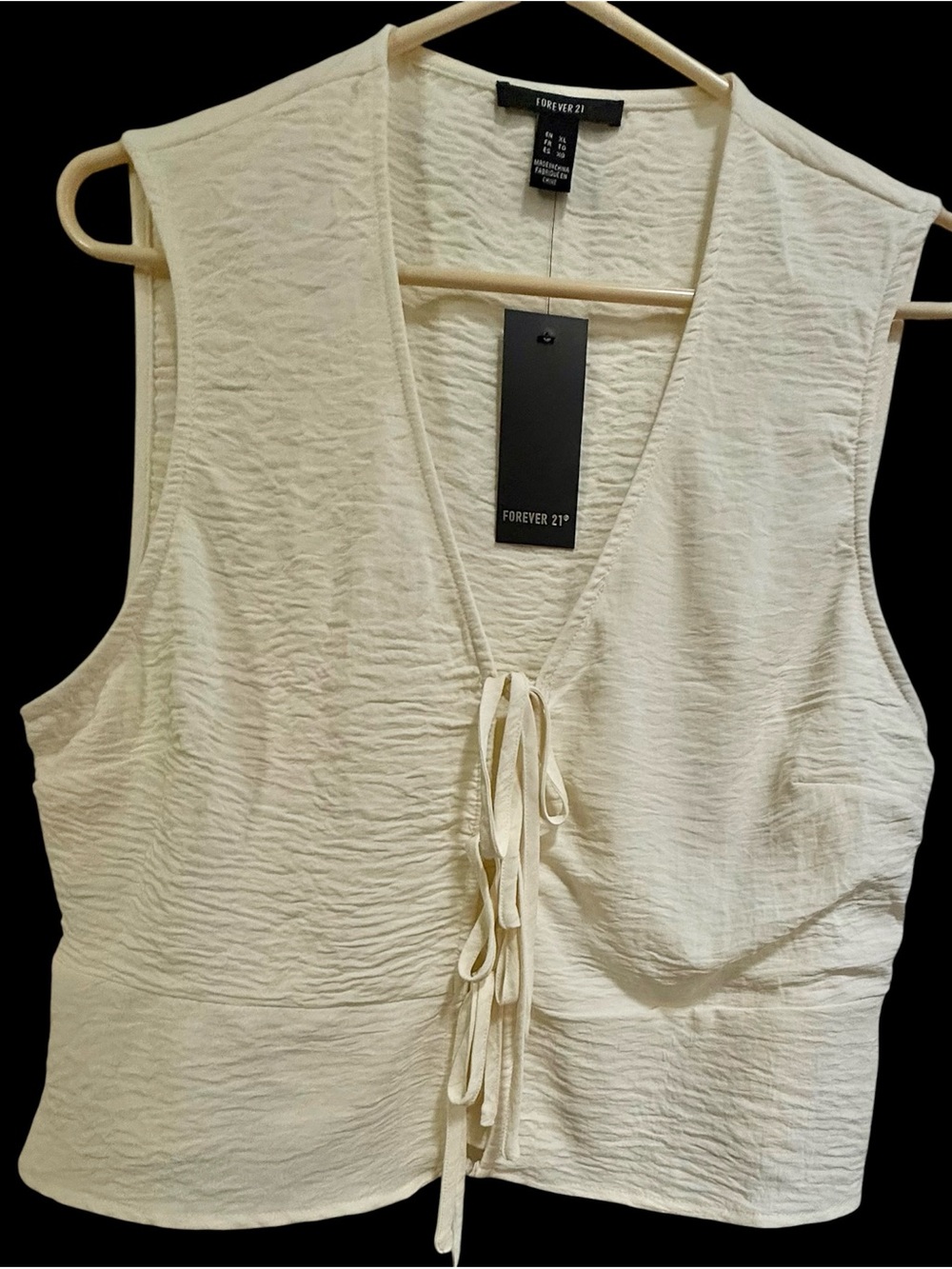 Tie-Front Sleeveless Camisole L